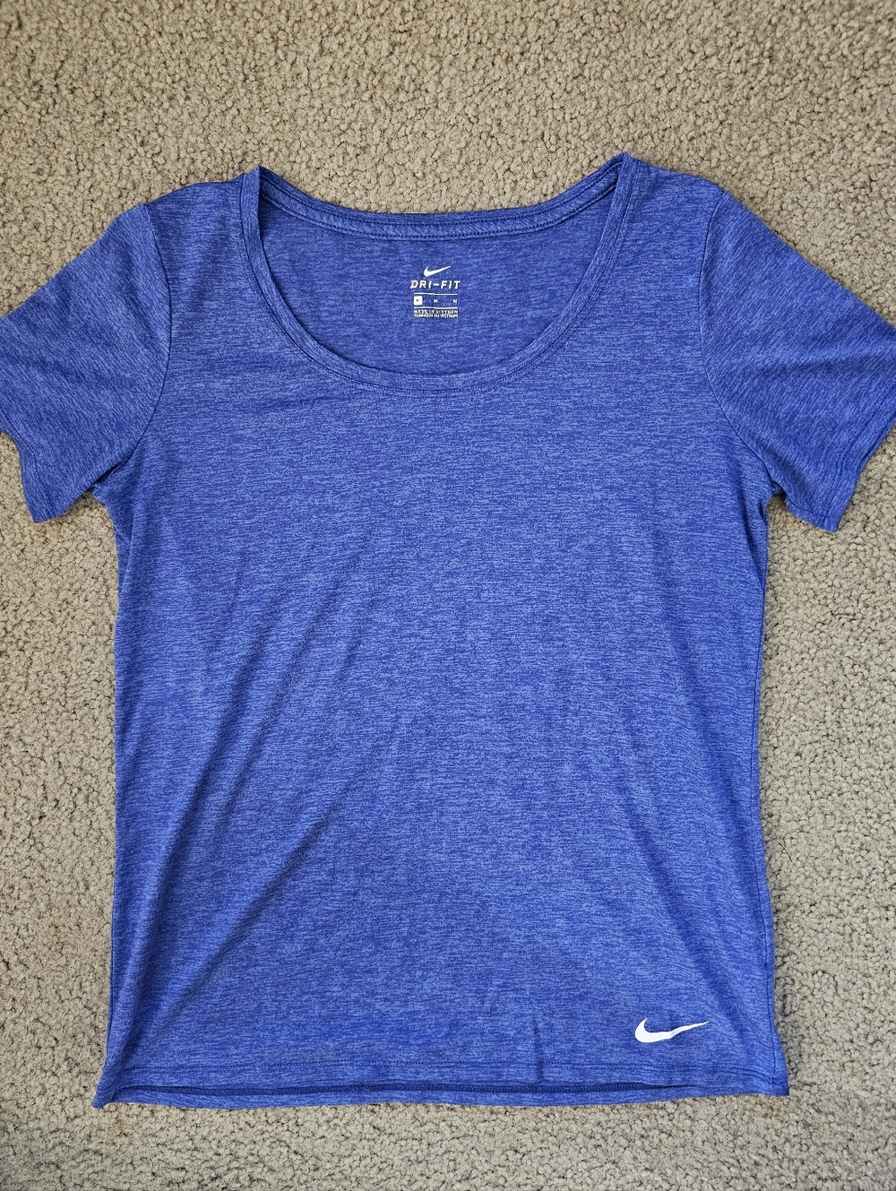 Nike Women's Royal Blue Dri-fit Performance Tee - Picture 2 of 3
